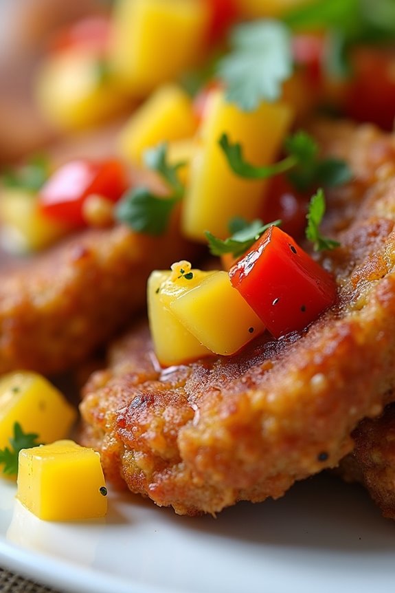 acaraj with tropical chutney