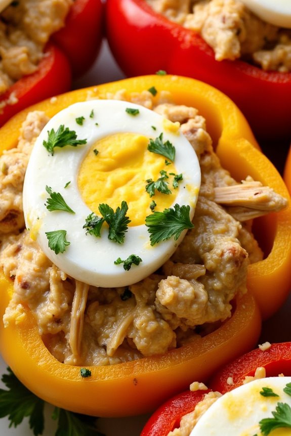 aji de gallina stuffed peppers