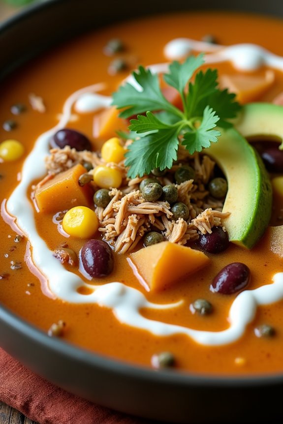 ajiaco soup with beans