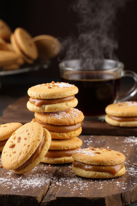 alfajores with coffee delight