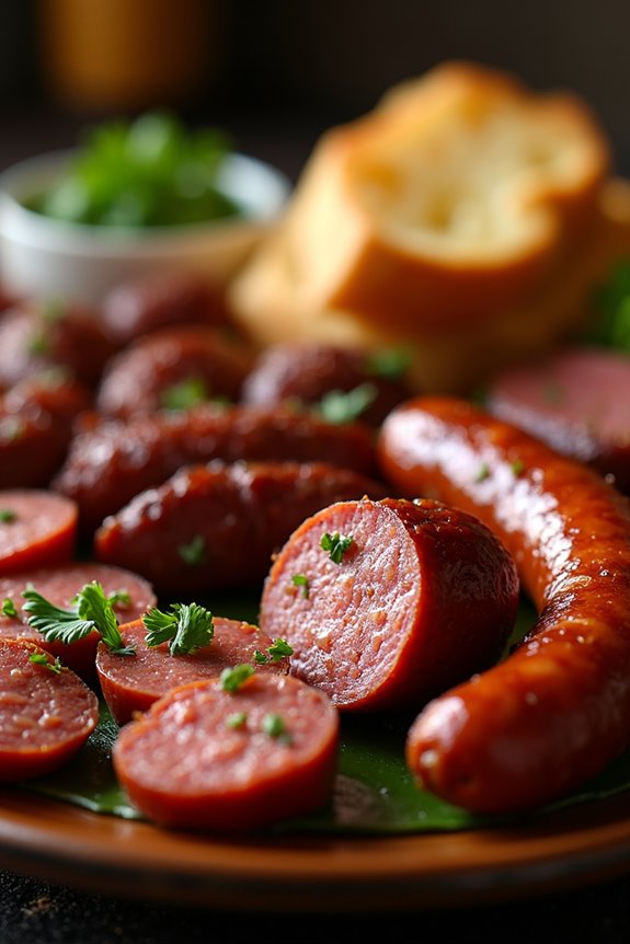 argentine barbecue with sausages