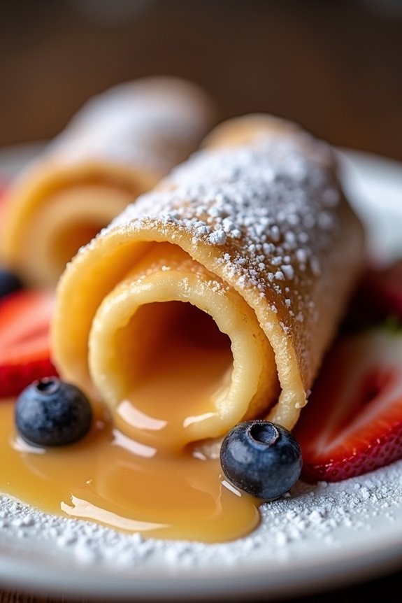 argentine crepes with dulce de leche
