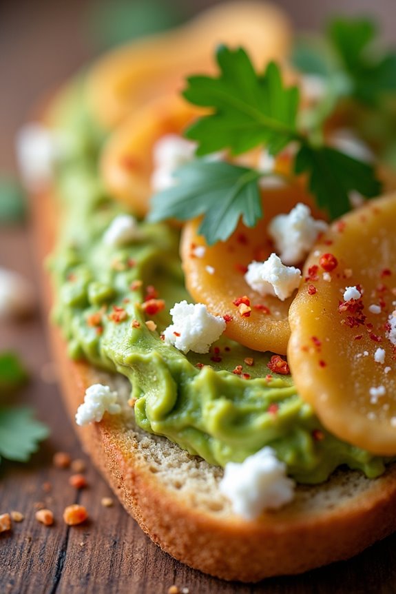 avocado and cheese obleas