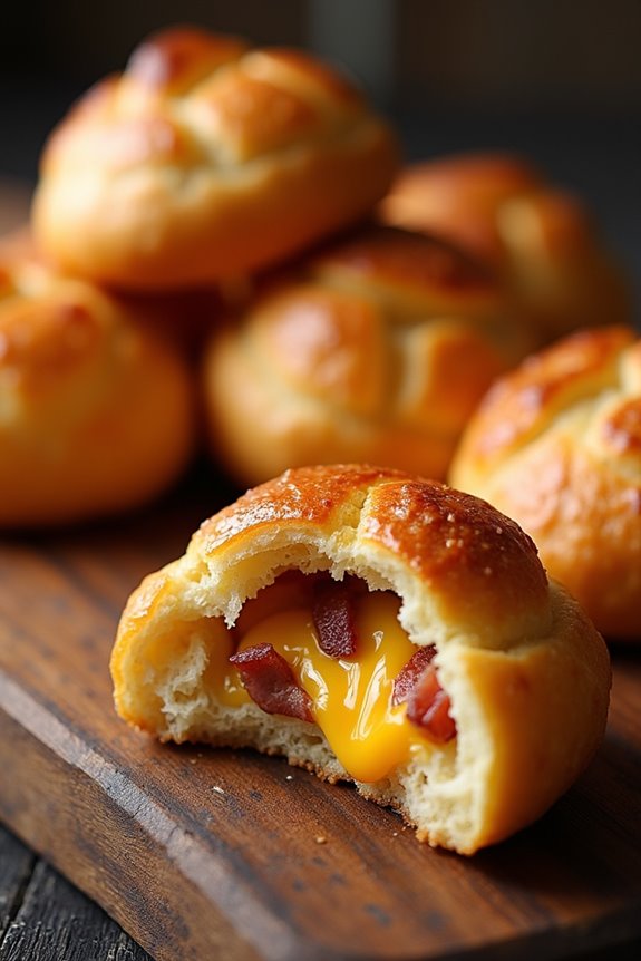 bacon infused cheese bread delight