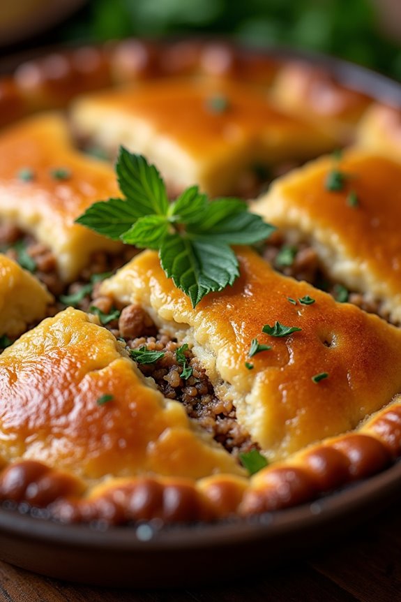 baked bulgur meat dish