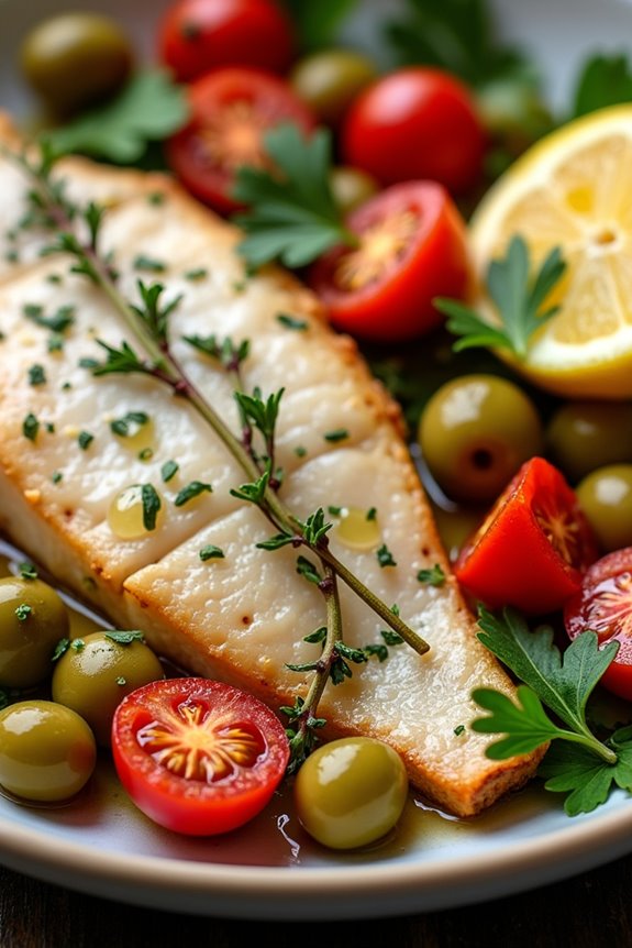 baked fish with herbs