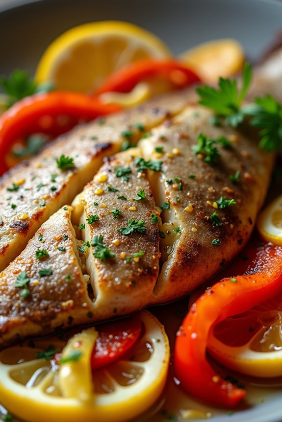 baked fish with herbs