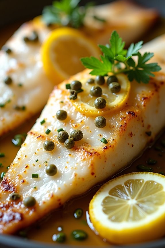 baked fish with lemon capers