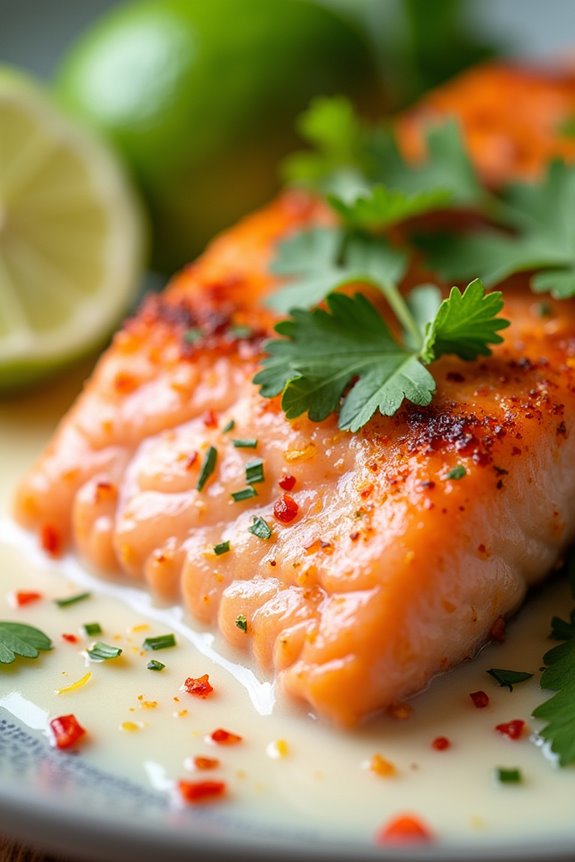 baked salmon with coconut lime