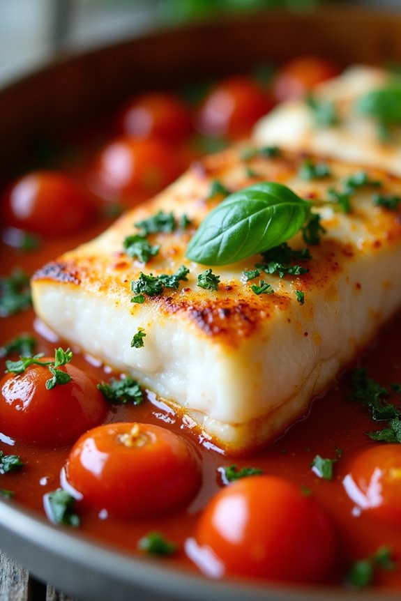 baked sea bass delightfully flavored