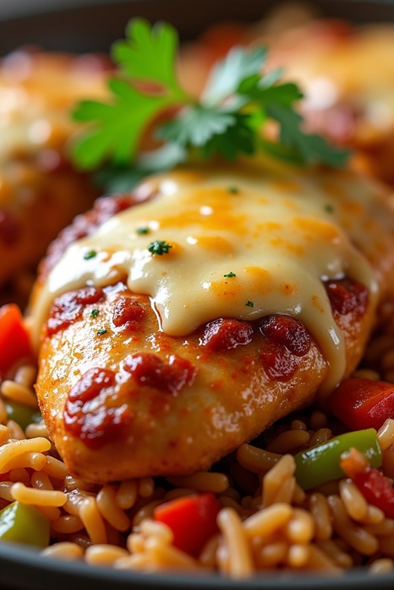 barbecue chicken rice casserole