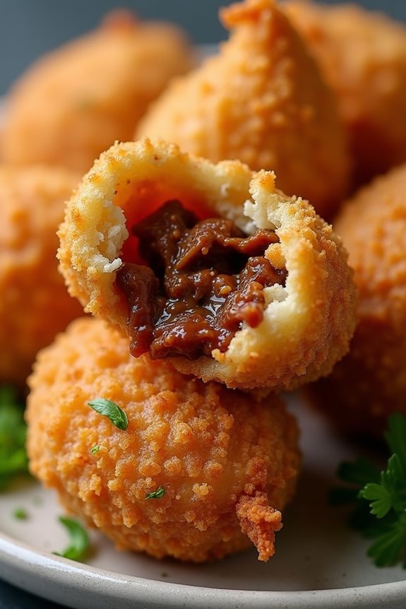 barbecue pulled pork coxinha