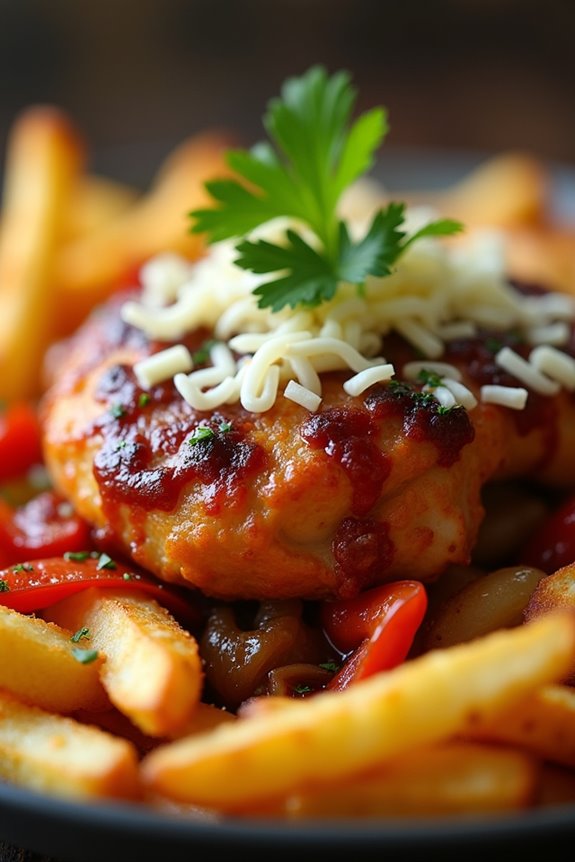 bbq chicken chorrillana delight