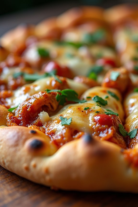 bbq chicken stuffed pizza