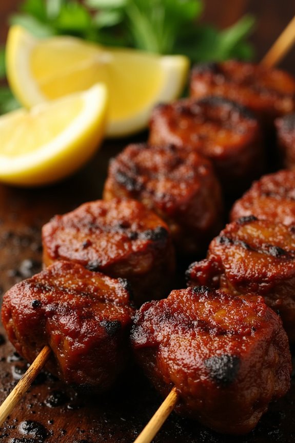 beef heart grilled skewers