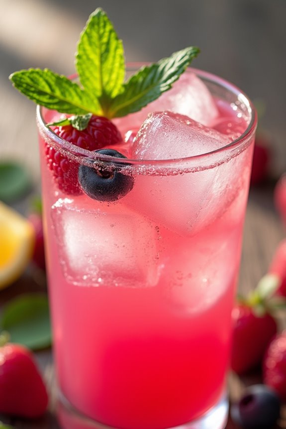 berry infused summer beverage delight