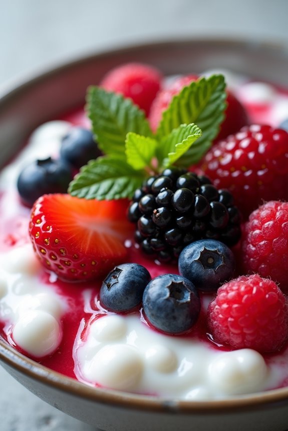 berry yogurt tapioca delight