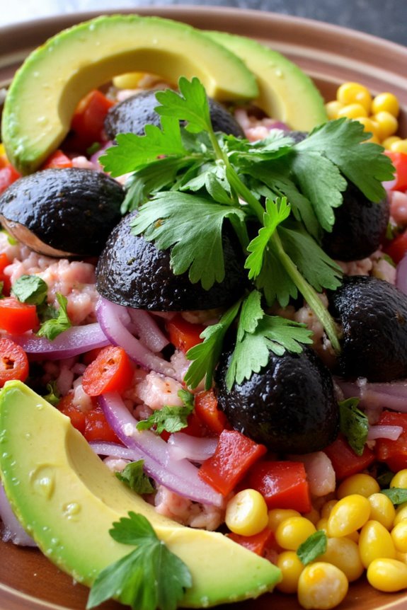 black shell ceviche delight