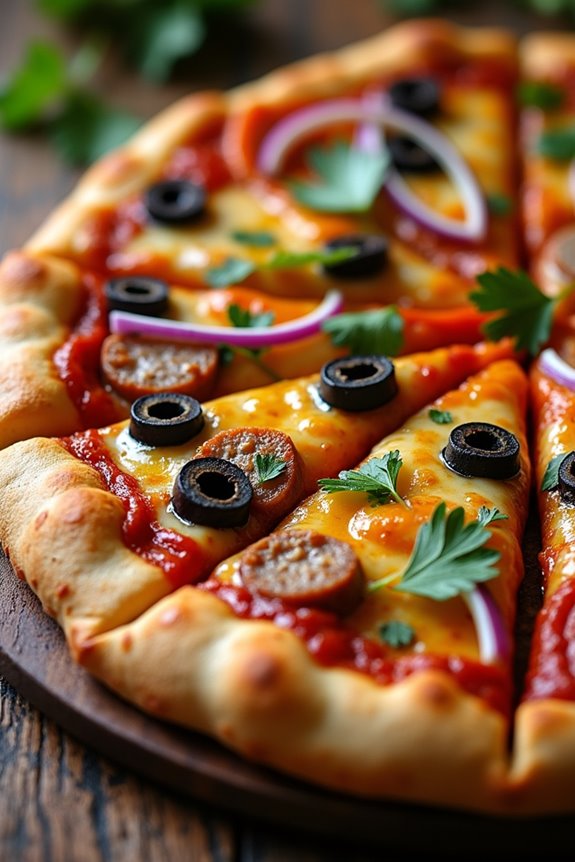 bold brazilian sausage pizza