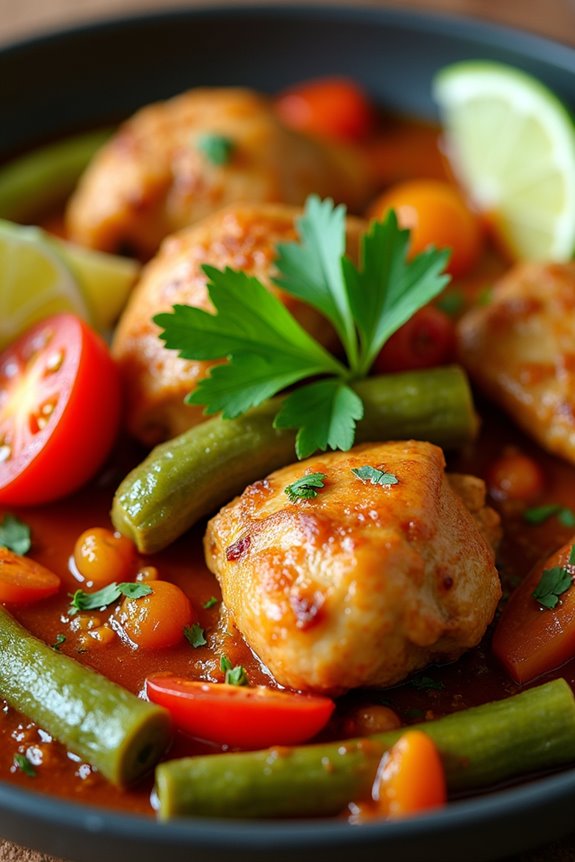 brazilian chicken and okra