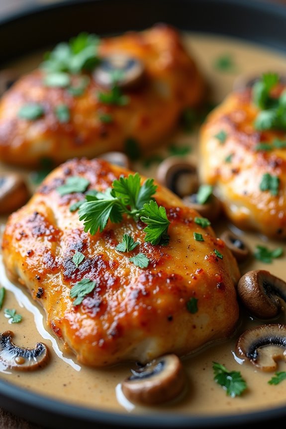 brazilian chicken with mushrooms