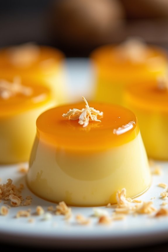 brazilian coconut custard dessert