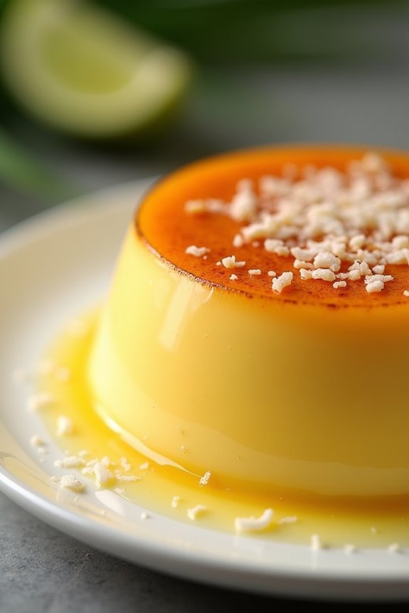 brazilian coconut custard dessert