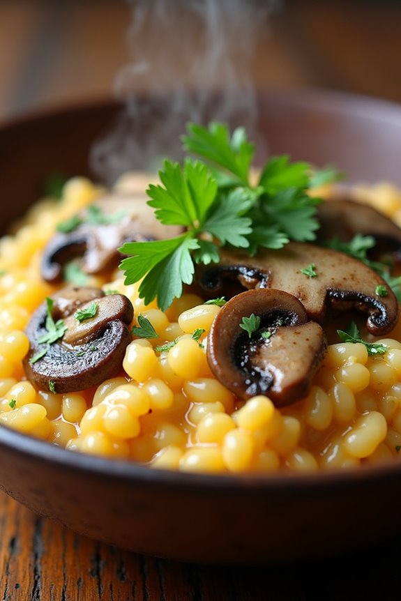 brazilian mushroom risotto delight