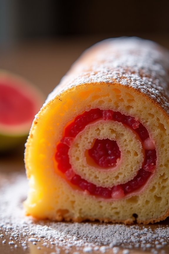 brazilian rolled guava cake
