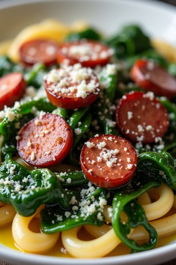 brazilian sausage pasta dish