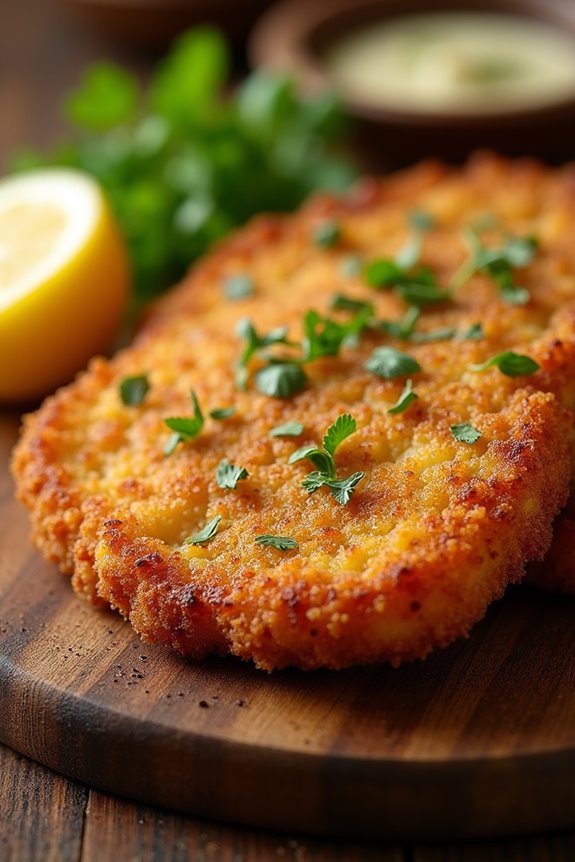 breaded and fried cutlets