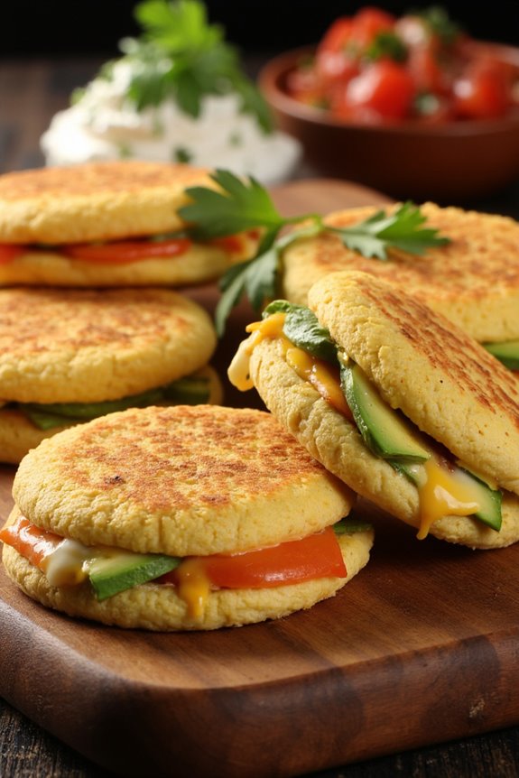 build your own arepas