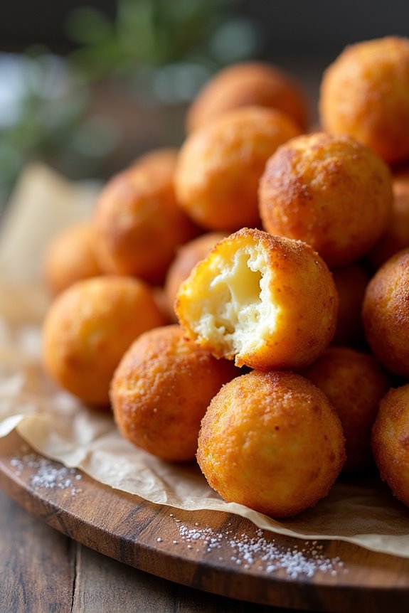 cheese filled colombian fried dough