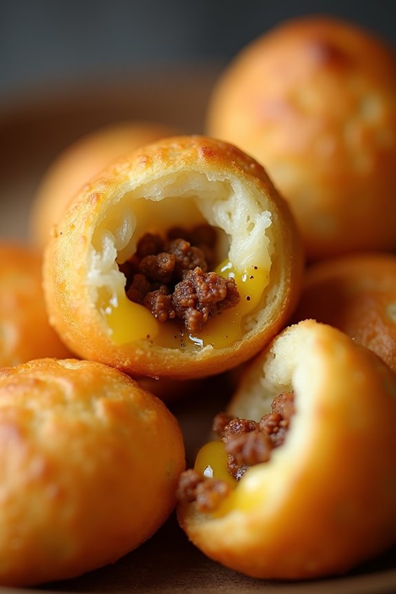 cheesy bread with sausage