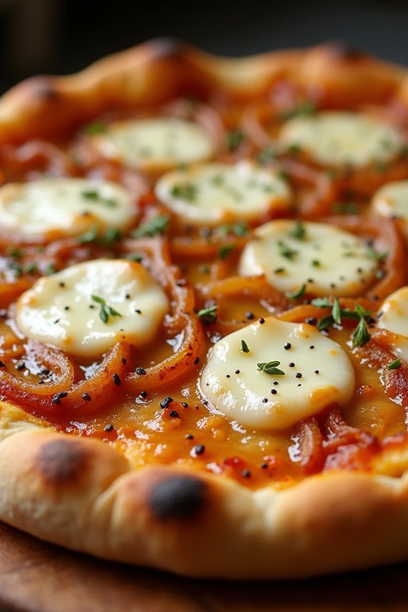 cheesy caramelized onion bread