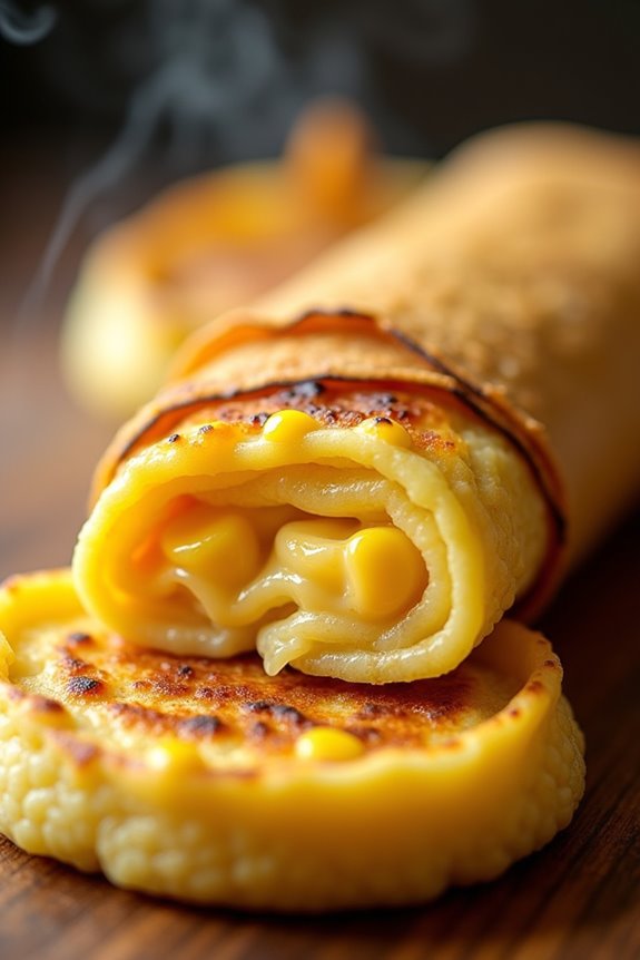 cheesy corn wrapped delight