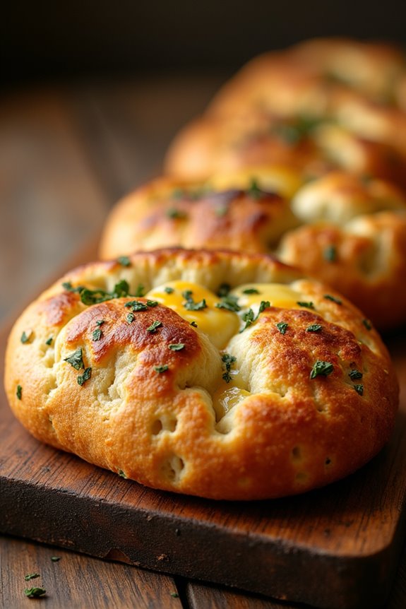cheesy herb infused rustic bread