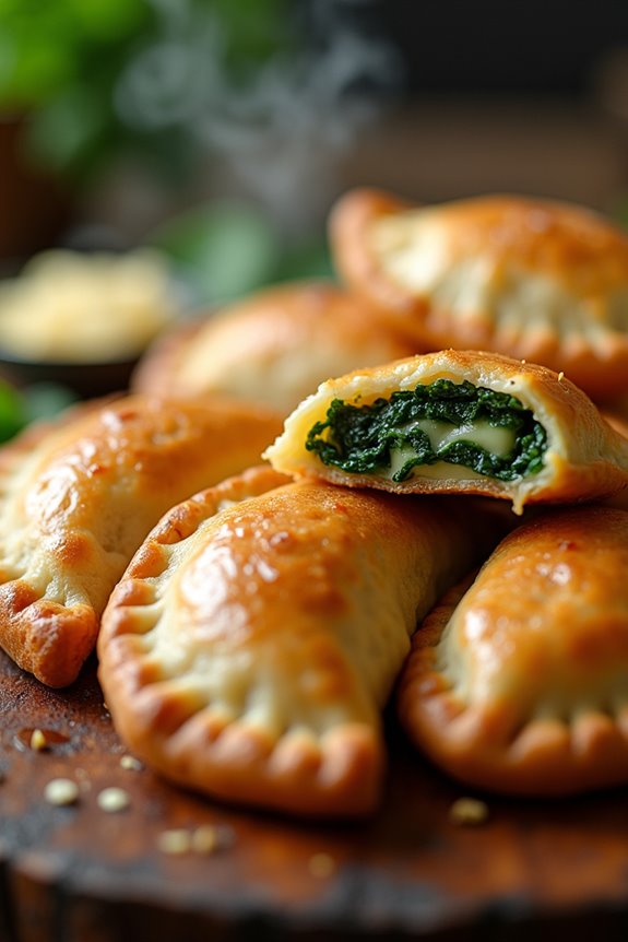 cheesy spinach empanada delight