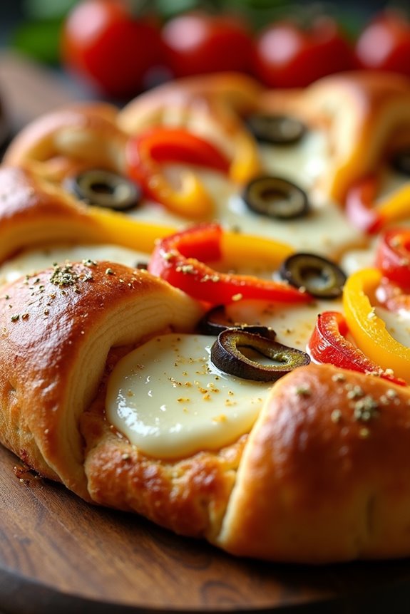 cheesy stuffed pizza delight
