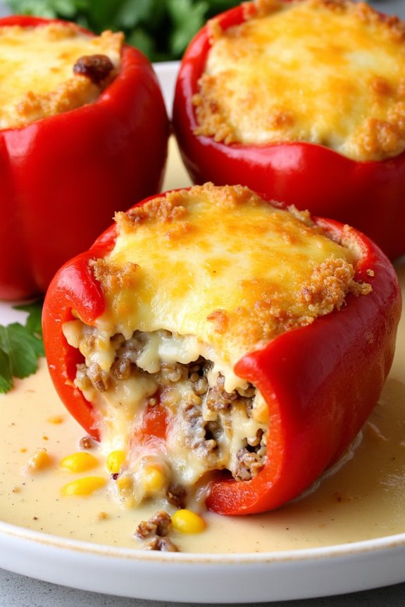 cheesy stuffed rocoto peppers