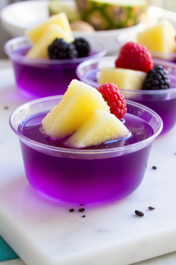 chicha morada jello shots