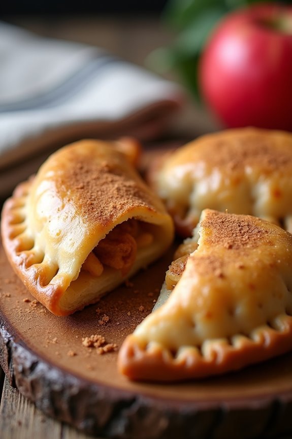 chilean apple filled pastries