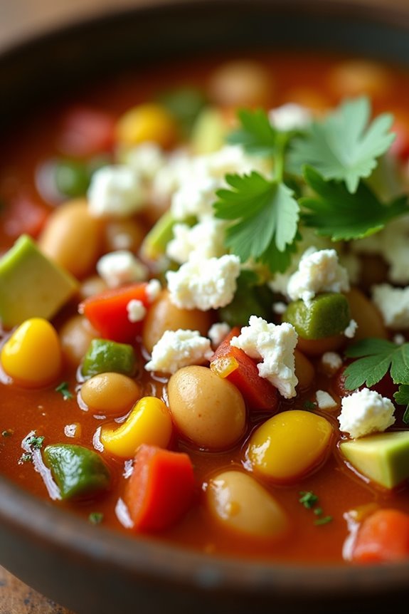 chilean bean and avocado stew