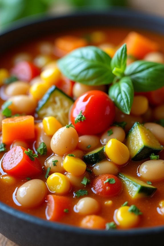 chilean bean and corn stew