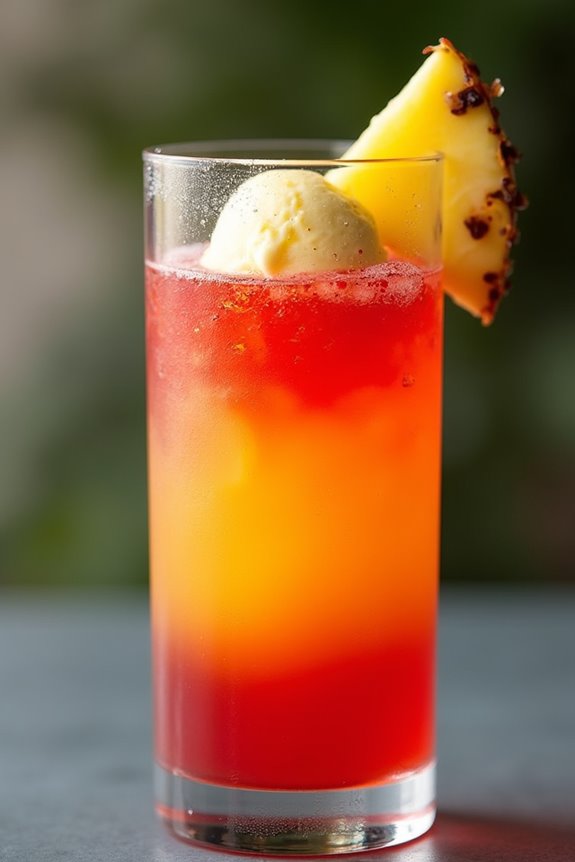 chilean cocktail with ice cream