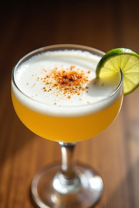 chilean cocktail with vibrancy