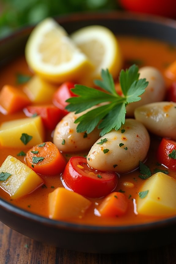 chilean conger eel stew