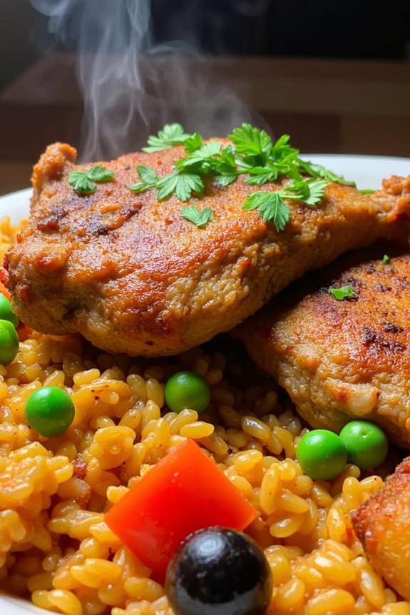 chilean duck rice dish