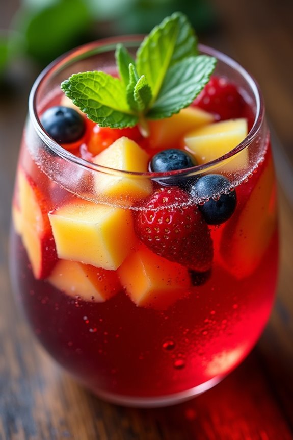 chilean fruity wine cocktail