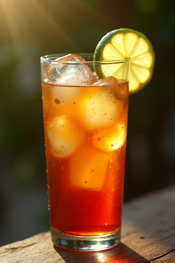 chilean pisco cola cocktail